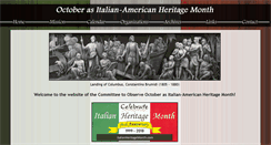 Desktop Screenshot of italianheritagemonth.com
