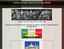 Tablet Screenshot of italianheritagemonth.com